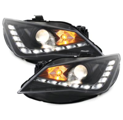 Faros Luz Diurna Seat Ibiza 6j 12+ Fr-Design Negro_Homologacion R87