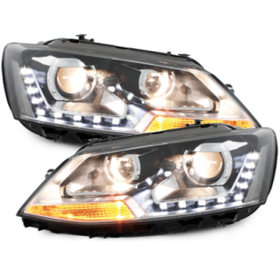 Faros Luz Diurna Vw Jetta 11-13 Negro_Homologacion R87
