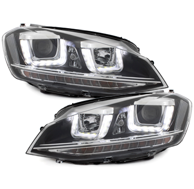Faros Luz Diurna Vw Golf Vii 2013+ R-Look_Homologacion R87