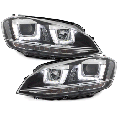 Faros Luz Diurna Vw Golf Vii 2013+ R-Look_Homologacion R87