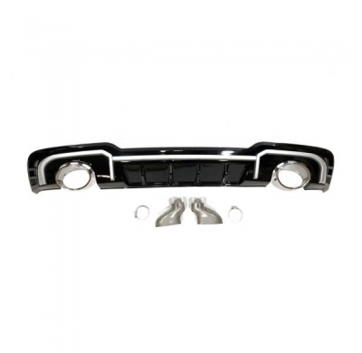 Difusor Trasero Audi A3 2016 Sportback Look Rs3 Abs - Plástico Abs