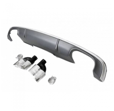 Difusor Trasero Audi A4 4p / Avant 2016+ Sline Plástico Abs