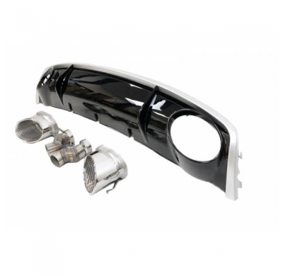 Difusor Trasero Audi A4 B8 4p / Avant 12-15 Look Rs4 - Plástico Abs