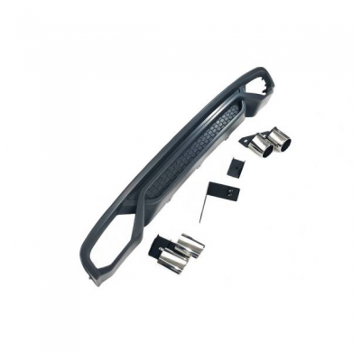 Difusor Trasero Audi A4 B8 4p / Avant 2013-2015 Abs - Difusor Trasero Plástico Abs