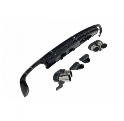 Difusor Trasero Audi A6 / A6 Avant C8 Sline Look RS6 - Plástico ABS