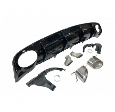 Difusor Trasero Audi A6 / A6 Avant Look Rs6 2016 C7 S-Line Abs - Plástico Abs