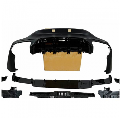 Difusor Trasero Mercedes GLC X253 COUPE 2020+ Look GLC63 Black fabricado en: Plástico ABS