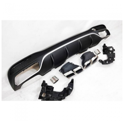 Difusor Trasero Mercedes W166 GLE look 63 AMG ABS Colas - Plástico ABS
