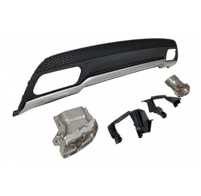 Difusor Trasero Mercedes W176 Amg 2013-2017 Look A45 Abs - Plástico Abs