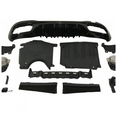 Difusor Trasero Mercedes W206 Look C63 *Plástico Abs