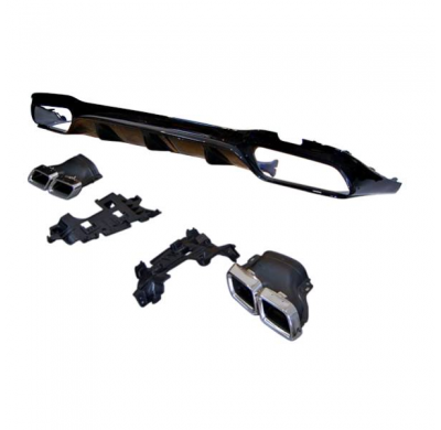 Difusor Trasero Mercedes W213 4 Puertas Look Amg E63 Abs Plástico Abs