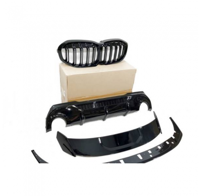 Kit De Carrocería Bmw F40 M Performance Negro Brillante Plástico Abs