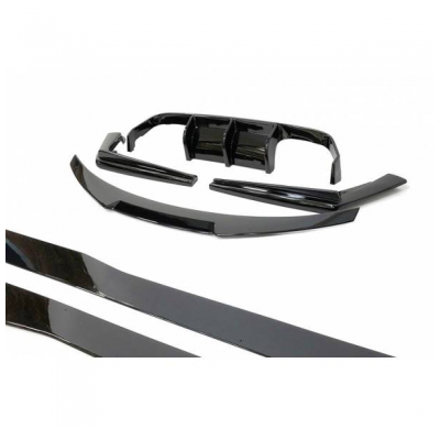 Kit De Carrocería BMW F82 M4 Brillante Negro - Plástico ABS