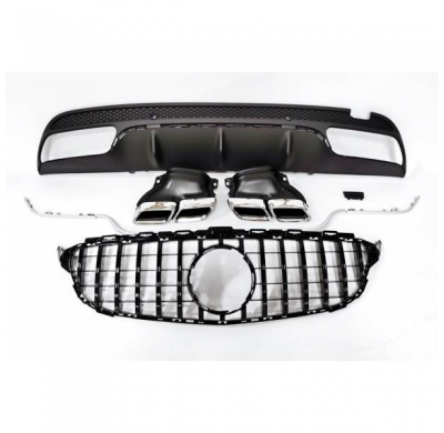 Kit De Carrocería Mercedes W205 2014-2018 4p / Sw Amg Look C63 - Plástico Abs