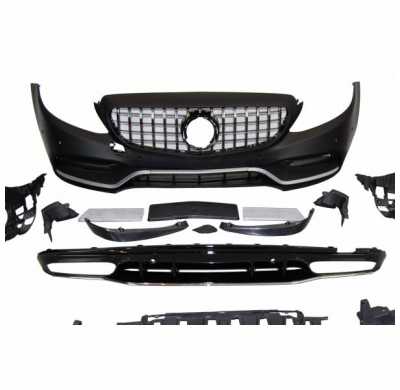 Kit De Carrocería Mercedes W205 2014-2018 4P / SW Look C63 - Plástico ABS