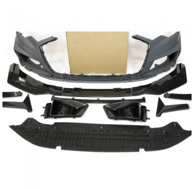 Paragolpes Delantero Audi A6 C8 2020+ Look RS6 Carbono - Plástico ABS