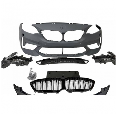 Paragolpes Delantero BMW F22 / F23 Look M2C Spoiler delantero fabricado en: Plástico ABS