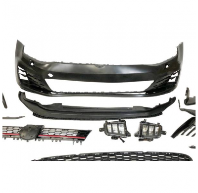 Paragolpes Delantero Volkswagen Golf 7 3/5P look GTI Plástico ABS