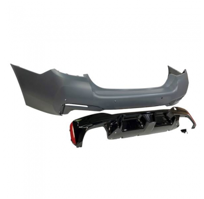 Paragolpes Trasero BMW F10 Look G30 LCI fabricado en: Plástico ABS