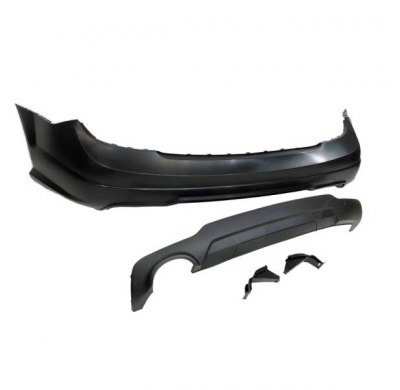 Paragolpes Trasero Mercedes W204 07-13 2-4p 1 Salida Look Amg Abs - Plástico Abs
