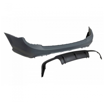 Paragolpes Trasero Mercedes W204 Sw 07-13 C63 Look Amg  - Paragolpes Trasero Plástico Abs