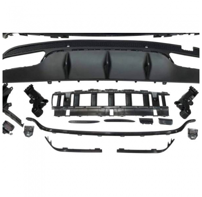 Paragolpes Trasero Mercedes W205 SW Look C63 Plástico ABS