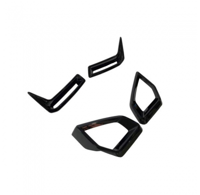 Splitters Delanteros BMW G05 X5 / G18 LCI Negro brillante Plástico ABS