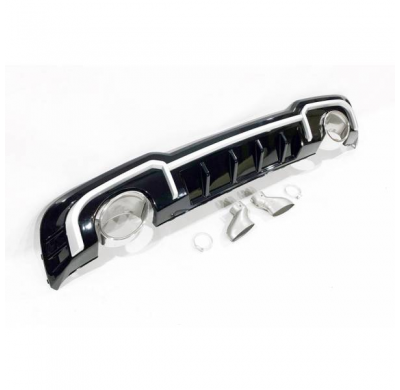 Difusor Trasero Audi A3 2016 Sportback Look Rs3 Abs - Plástico Abs