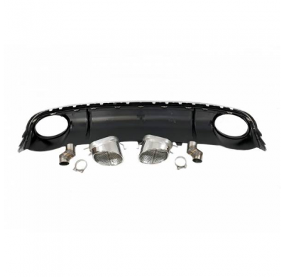 Difusor Trasero Audi A4 / A4 Avant B8 08-12 Look Rs4 Abs - Difusor Trasero Plástico Abs