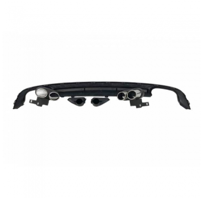 Difusor Trasero Audi A6 / A6 Avant C8 Sline Look RS6 - Plástico ABS
