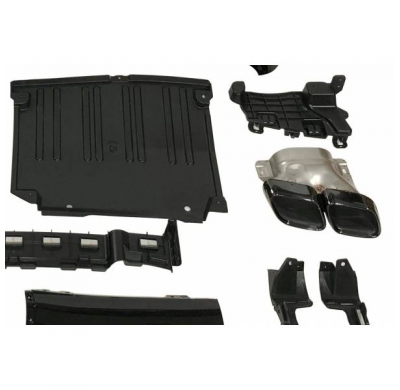 Difusor Trasero Mercedes W206 Look C63 *Plástico Abs