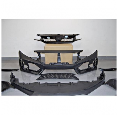 Kit De Carrocería Honda Civic Mk10 Hatchback 2016+ Look Type R Abs - Plástico Abs