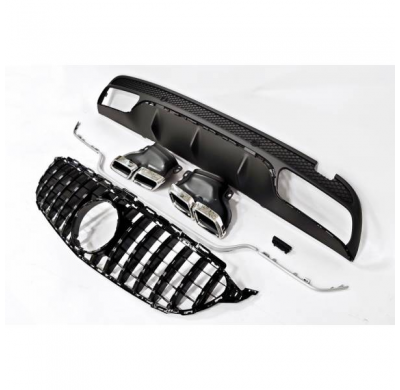 Kit De Carrocería Mercedes W205 2014-2018 4p / Sw Amg Look C63 - Plástico Abs
