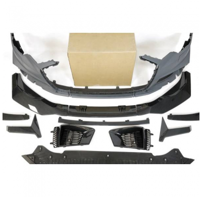 Paragolpes Delantero Audi A6 C8 2020+ Look RS6 Carbono - Plástico ABS