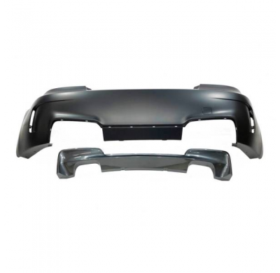 Paragolpes Trasero Bmw E82 / E88  Look M1 07-11 Doble Salida  - Paragolpes Trasero Plástico Abs