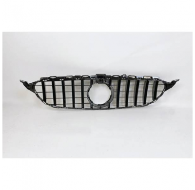 Parrilla Mercedes W205 2014-2018 Look Gtr Con Radar - Plástico Abs