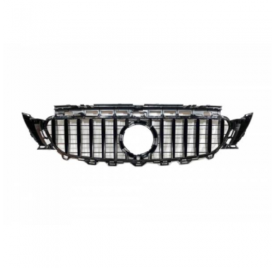 Parrilla Mercedes W213 Look GT Full Black Cámara