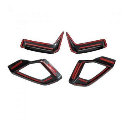 Splitters Delanteros BMW G05 X5 / G18 LCI Negro brillante Plástico ABS