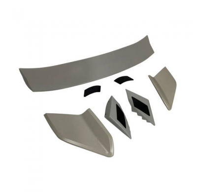 Alerón Honda Civic Mk10 Hatchback 2016+ Look Type R Mod  2 - Plástico Abs