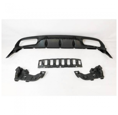 Difusor Trasero Mercedes W205 2014-2018 Coupe Amg Look C63 Abs - Plástico Abs