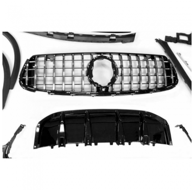 Kit De Carrocería Mercedes X253 Glc 2019+ Look Amg Glc63 Plástico Abs