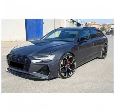 Paragolpes Delantero Audi A6 C8 2020+ Look RS6 Carbono - Plástico ABS