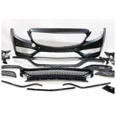 Paragolpes Delantero Mercedes W205 2p / 4p / Sw Look Amg C63 - Plástico Abs