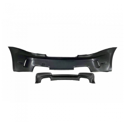 Paragolpes Trasero Bmw E82 / E88  Look M1 07-11 Doble Salida  - Paragolpes Trasero Plástico Abs