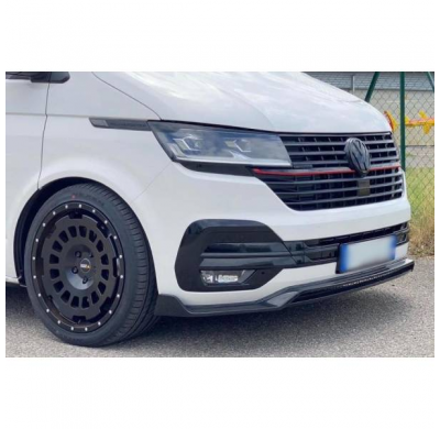 Spoiler Delantero Volkswagen T6.1 2019-2021 Negro Brillante *Plástico ABS