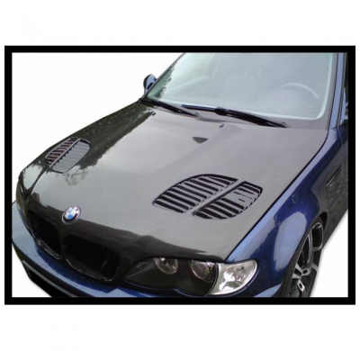 Capo Carbono Bmw E46 '02-06 4p. M3 Gtr C/T - Capó Fibra De Carbono