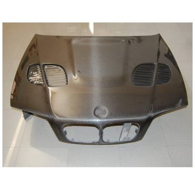 Capo Carbono Bmw E46 '98-01 4p Look M3 Gtr - Capó Fibra De Carbono
