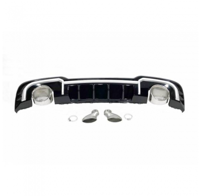 Difusor Trasero Audi A3 2016 Sportback Look Rs3 Abs - Plástico Abs