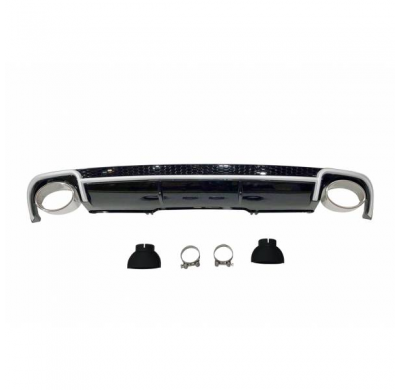 Difusor Trasero Audi A4 2016+ Look Rs4 Abs - Difusor Trasero Plástico Abs