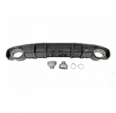 Difusor Trasero Audi A4 B9 2016+ Look Rs4 Carbono Plástico Abs
